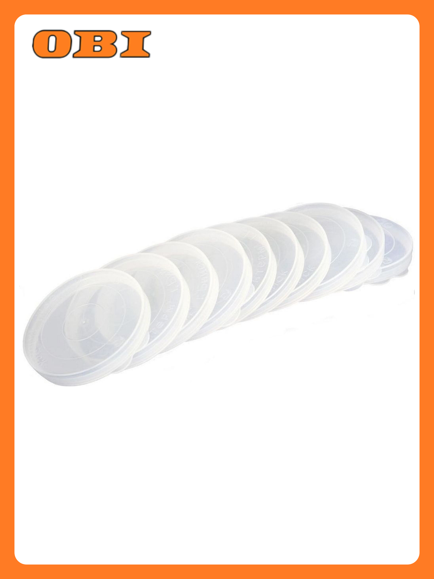 Крышка Домашний Сундук  для консервирования  прозрачная  10 штук