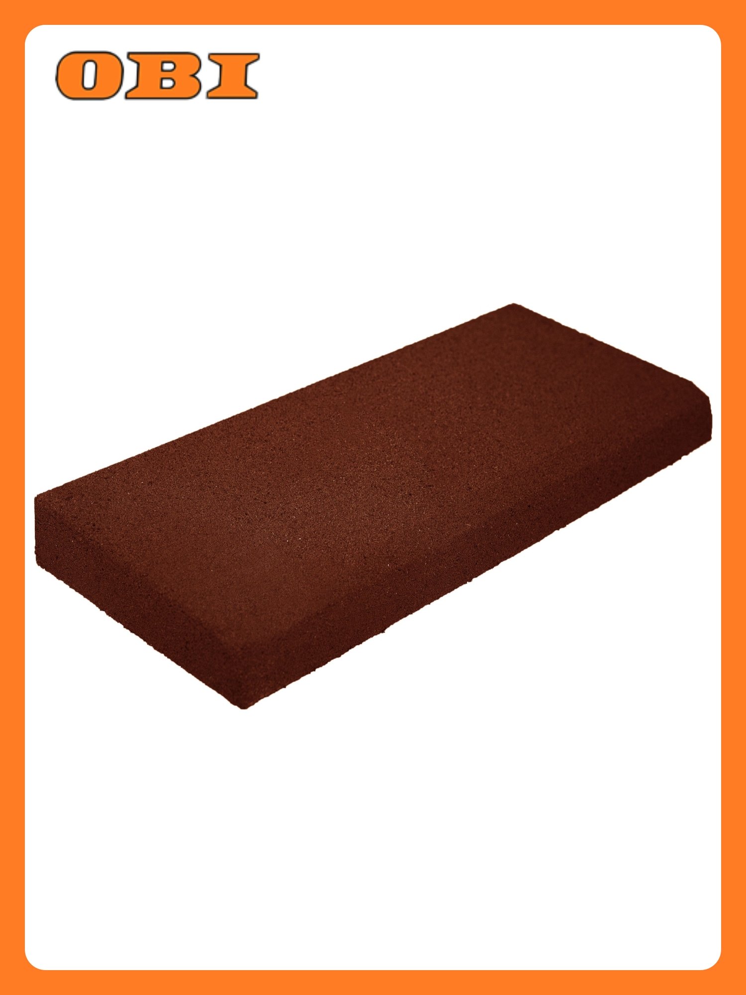 Бордюр Витолит терракотовый 50x20 см