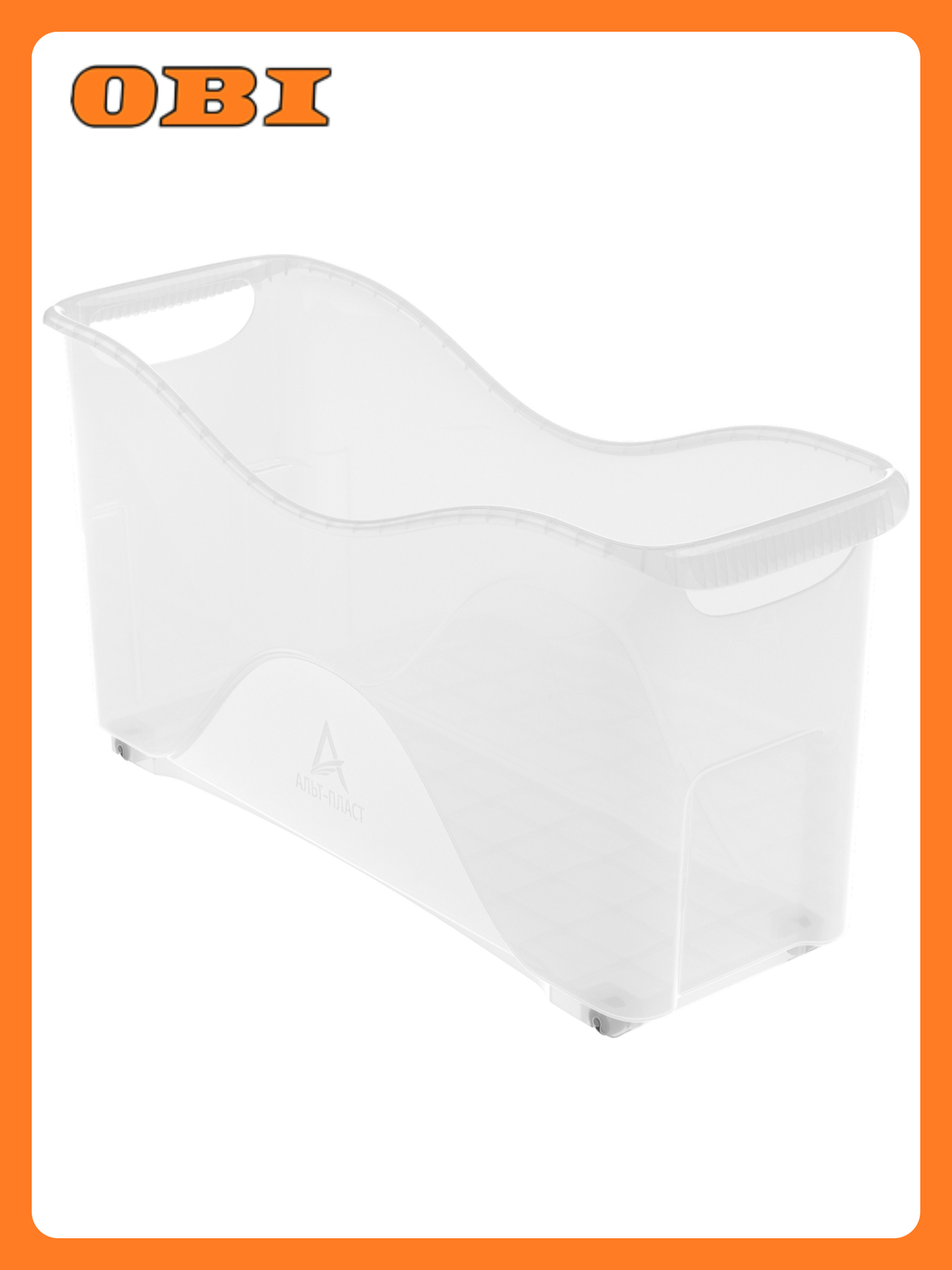 Контейнер Альт-Пласт на колесах универсальный хозяйственный 10 л