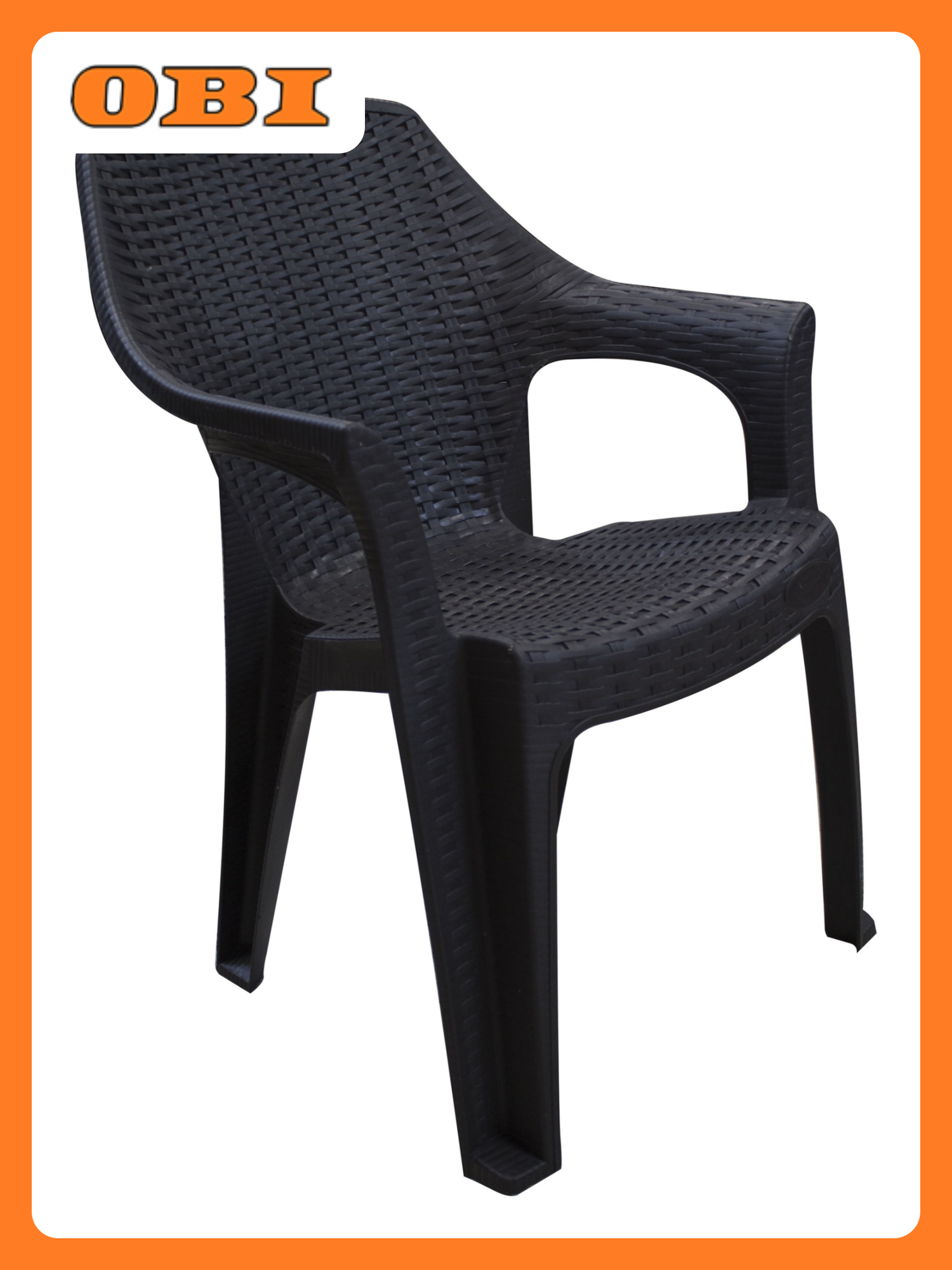 Кресло Heniver BABEL, пластик, цвет коричневый, максимальная нагрузка 120 кг