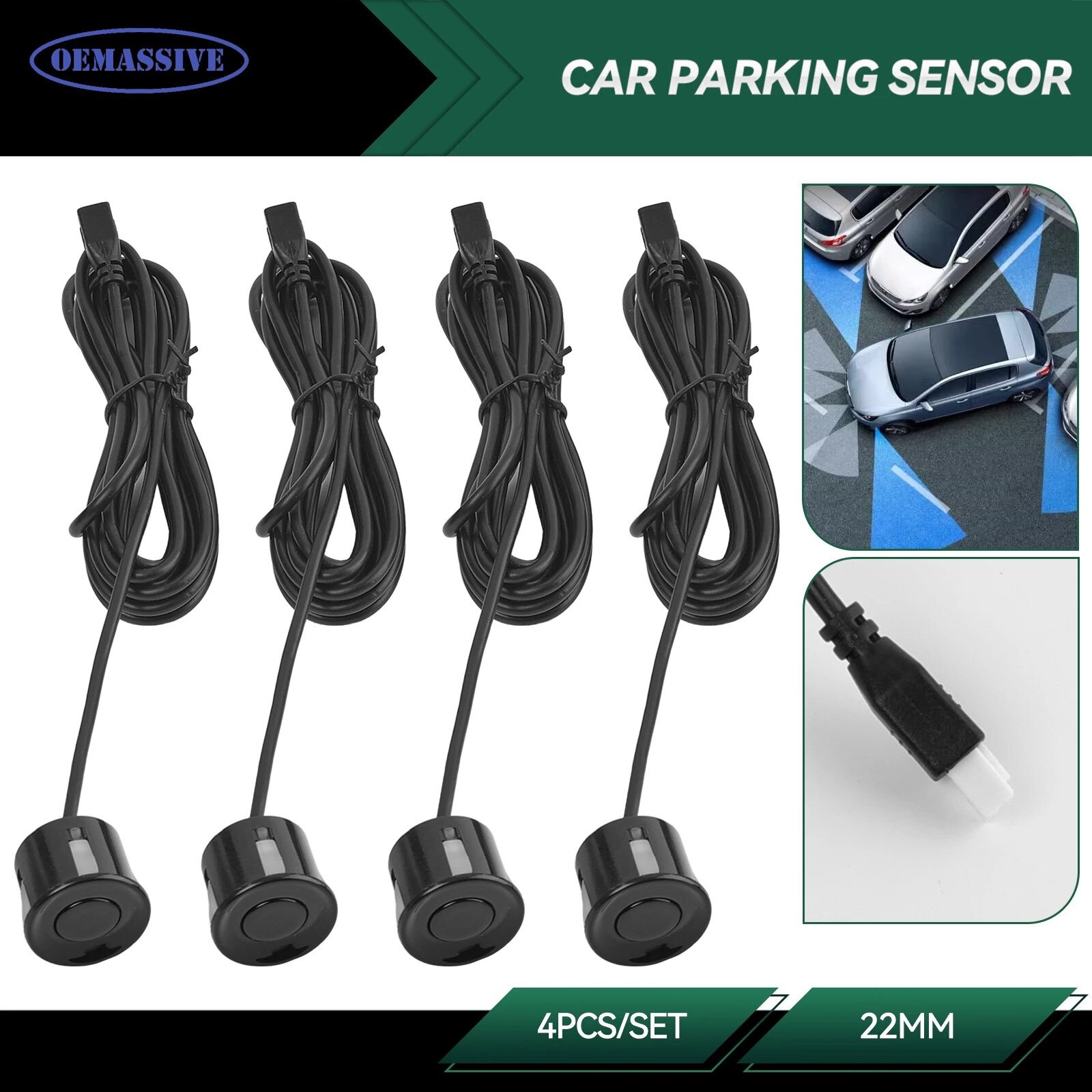 Датчик парковки автомобиля радар для парковки 22 мм с звуковым сигналом