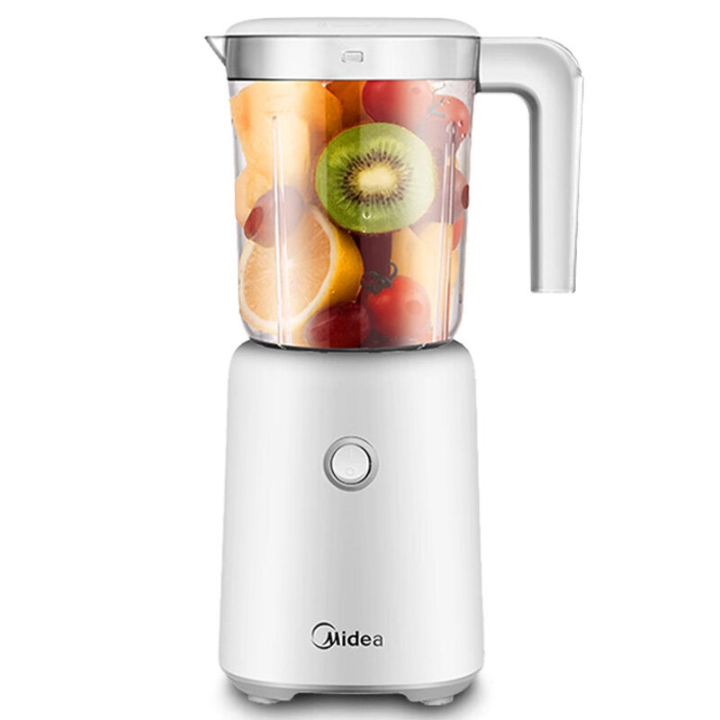 Блендер Midea 1333001946, белый, мощность 600 Вт, 2 скорости, стеклянная чаша