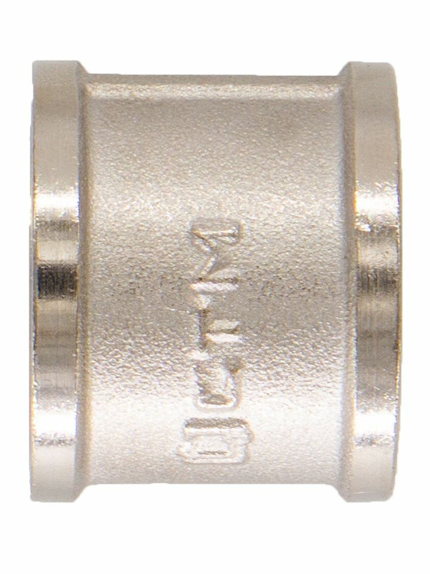 Муфта CTM CRSF0012, латунь, никелированное покрытие, 1/2", 15 мм, до 16 Бар — фото 1