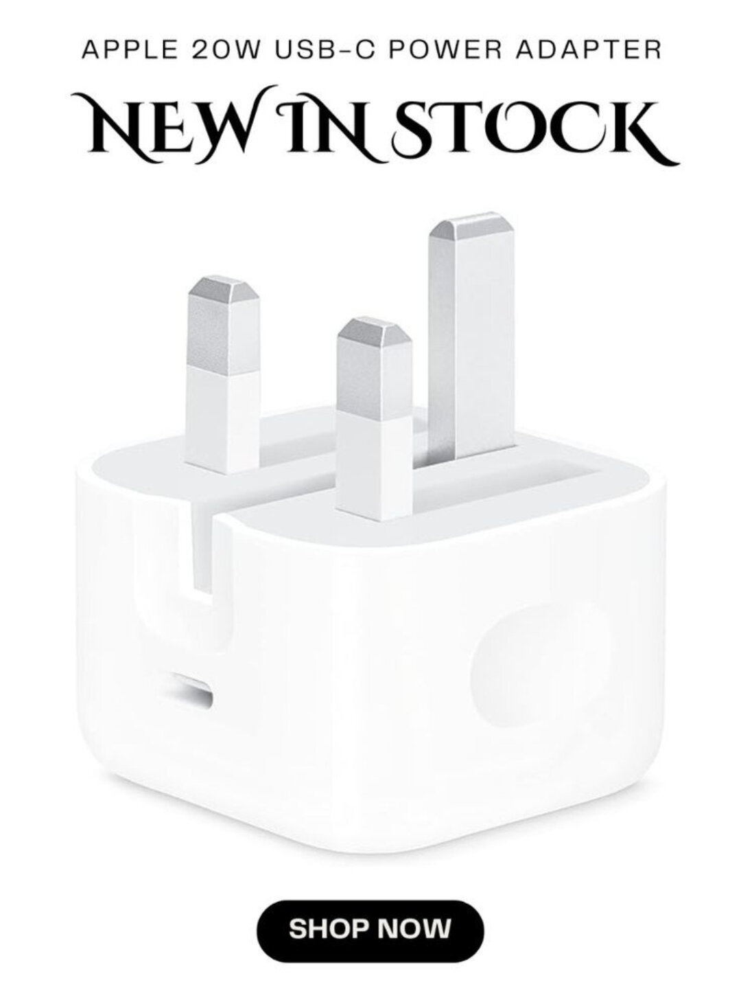 Сетевое зарядное устройство USB-C 20W Power Adapter + кабель (Оригинальный дизайн) — фото 1