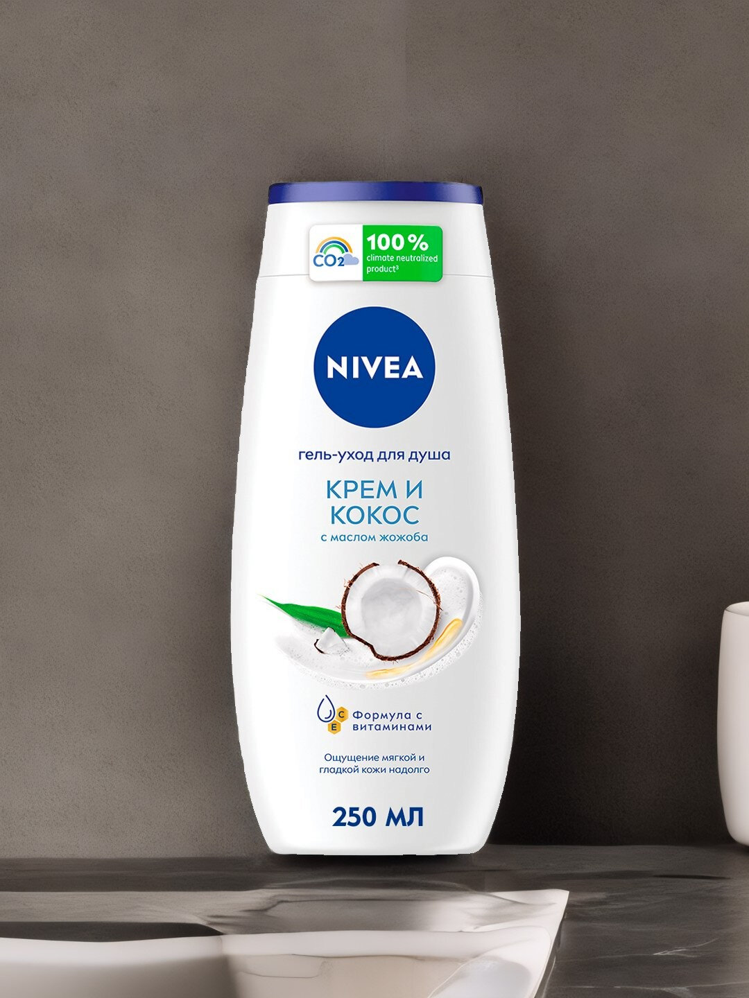 Nivea крем-гель для душа с маслом миндаля, 250 мл — фото 1
