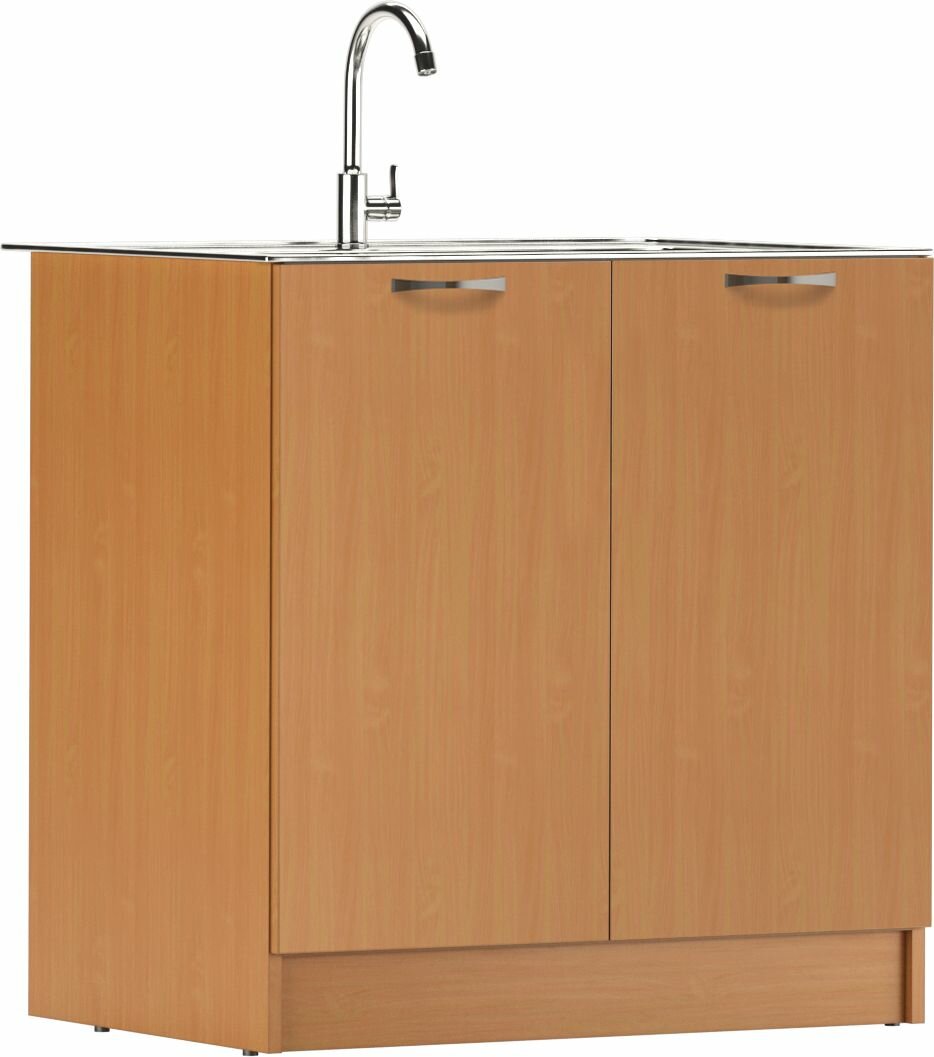 Тумба под нержавеющую мойку 60х80 бук Домино