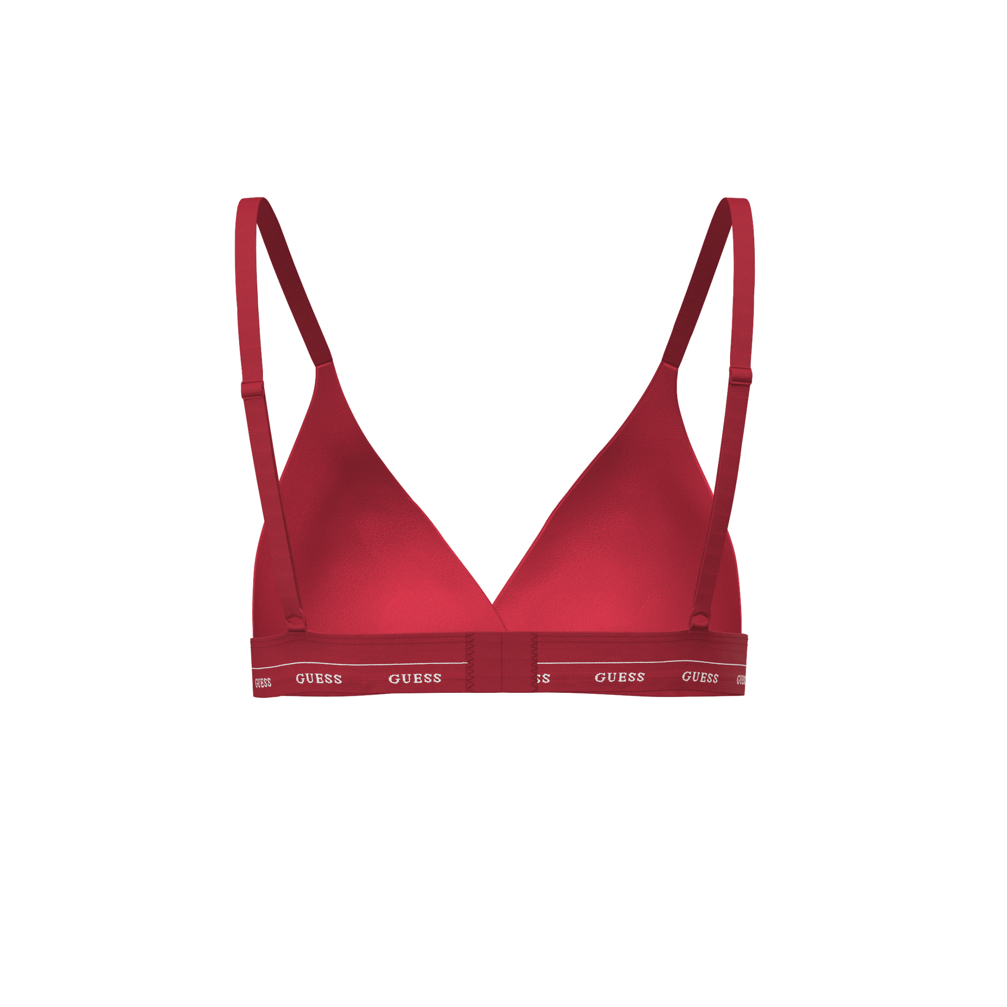 Бюстгальтер GUESS Jane Soft Triangle, размер S, красный — фото 1