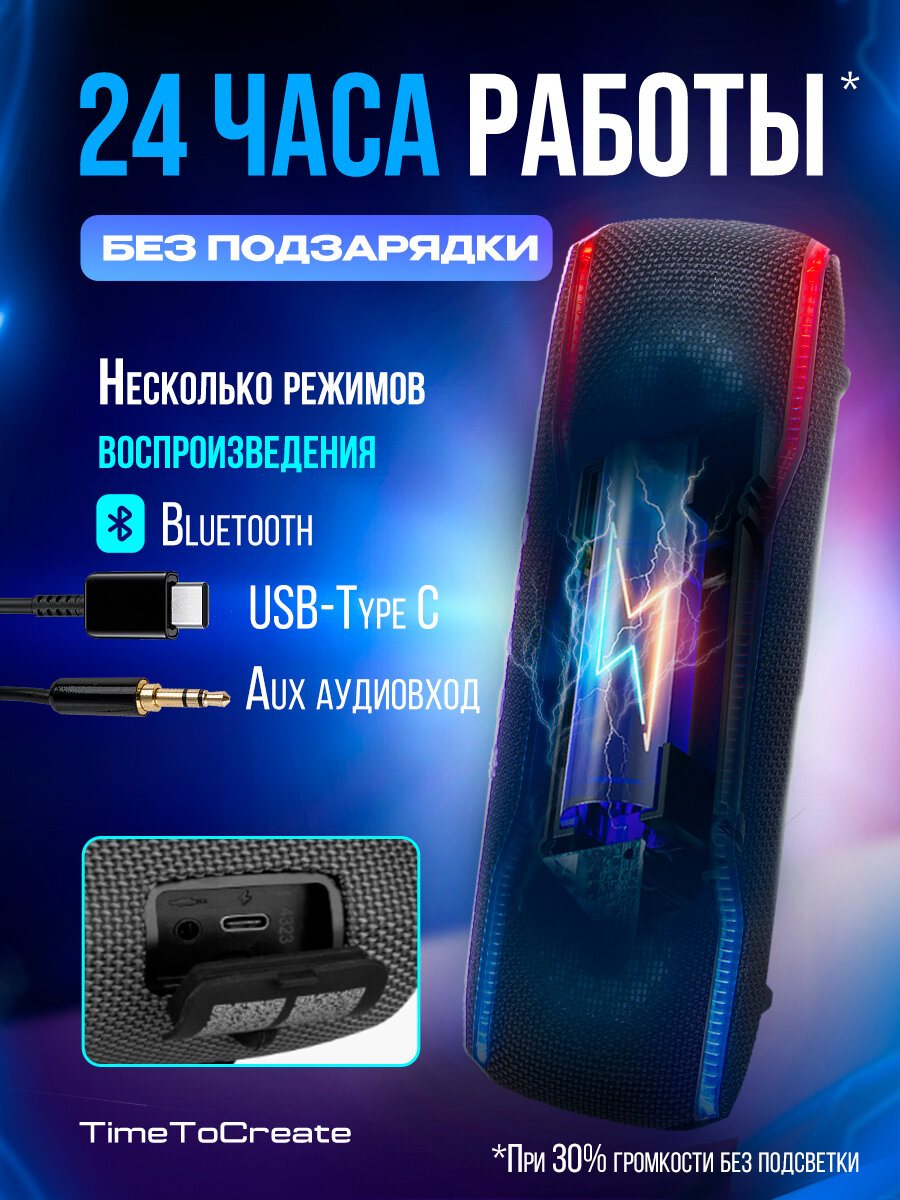 Колонка беспроводная музыкальная bluetooth — фото 1