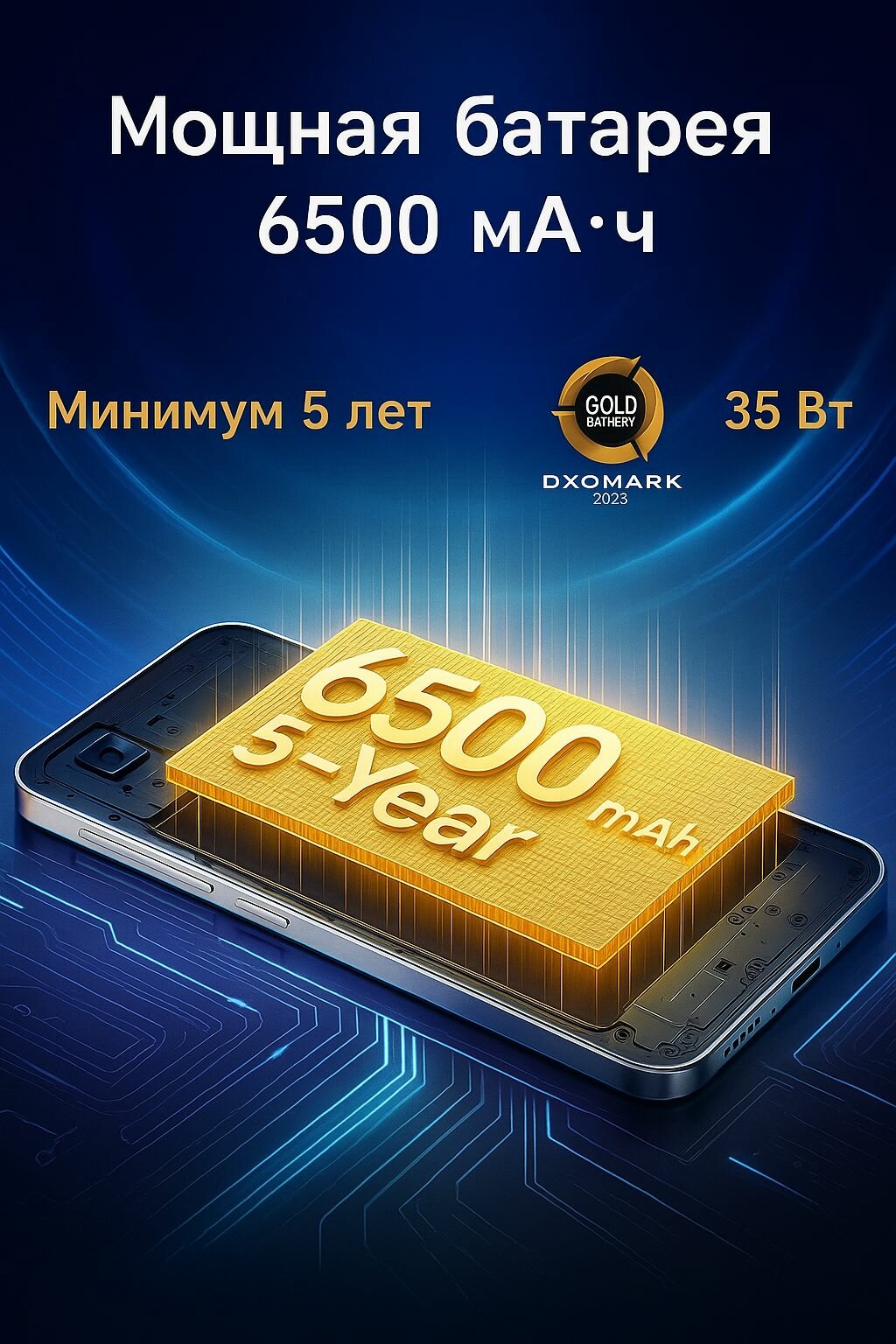 Honor Смартфон X7d Global 8/ 256 зеленый, NFC Глобальная версия 108Мп основная камера , 6500 мАч, 35 Вт, Nano-SIM — фото 1