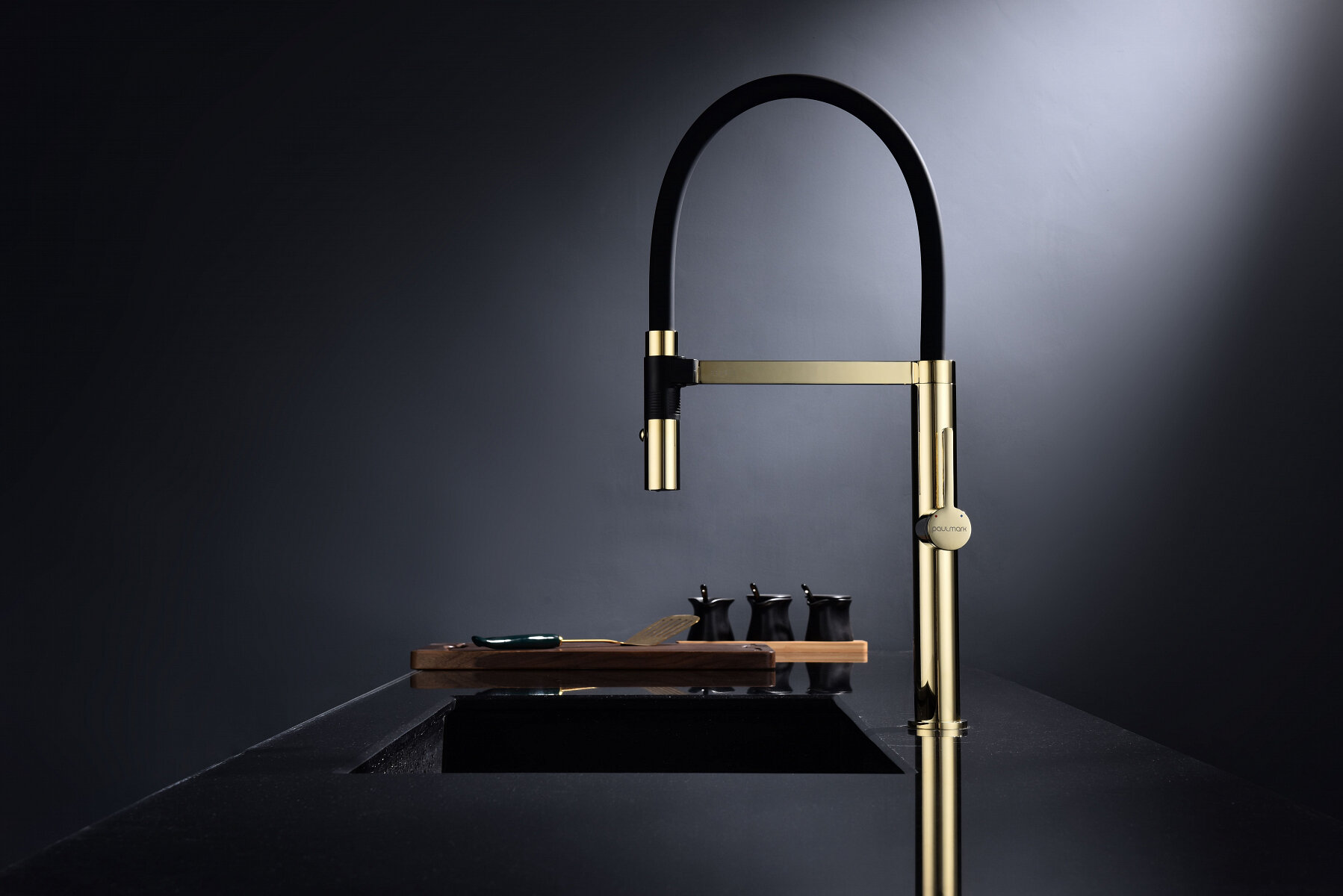 Смеситель Paulmark LEADER Le214101-G золото стандартный — фото 1