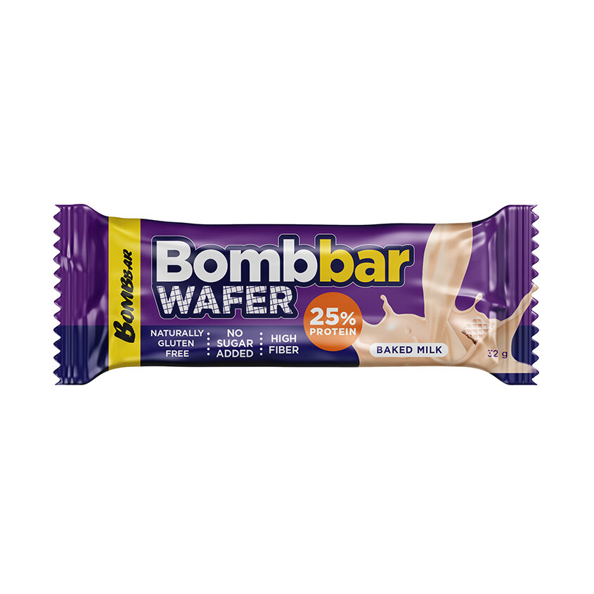 Батончик вафельный BOMBBAR со вкусом Топленого молока 32 г