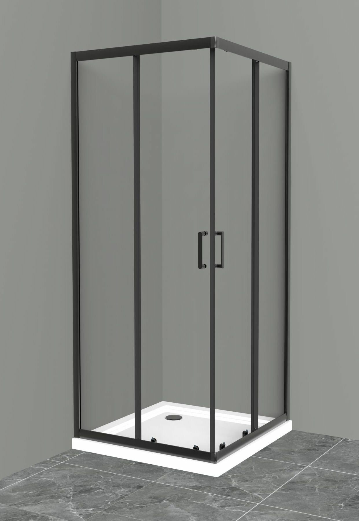 Душевой уголок BelBagno Uno 100/100 стекло прозрачное