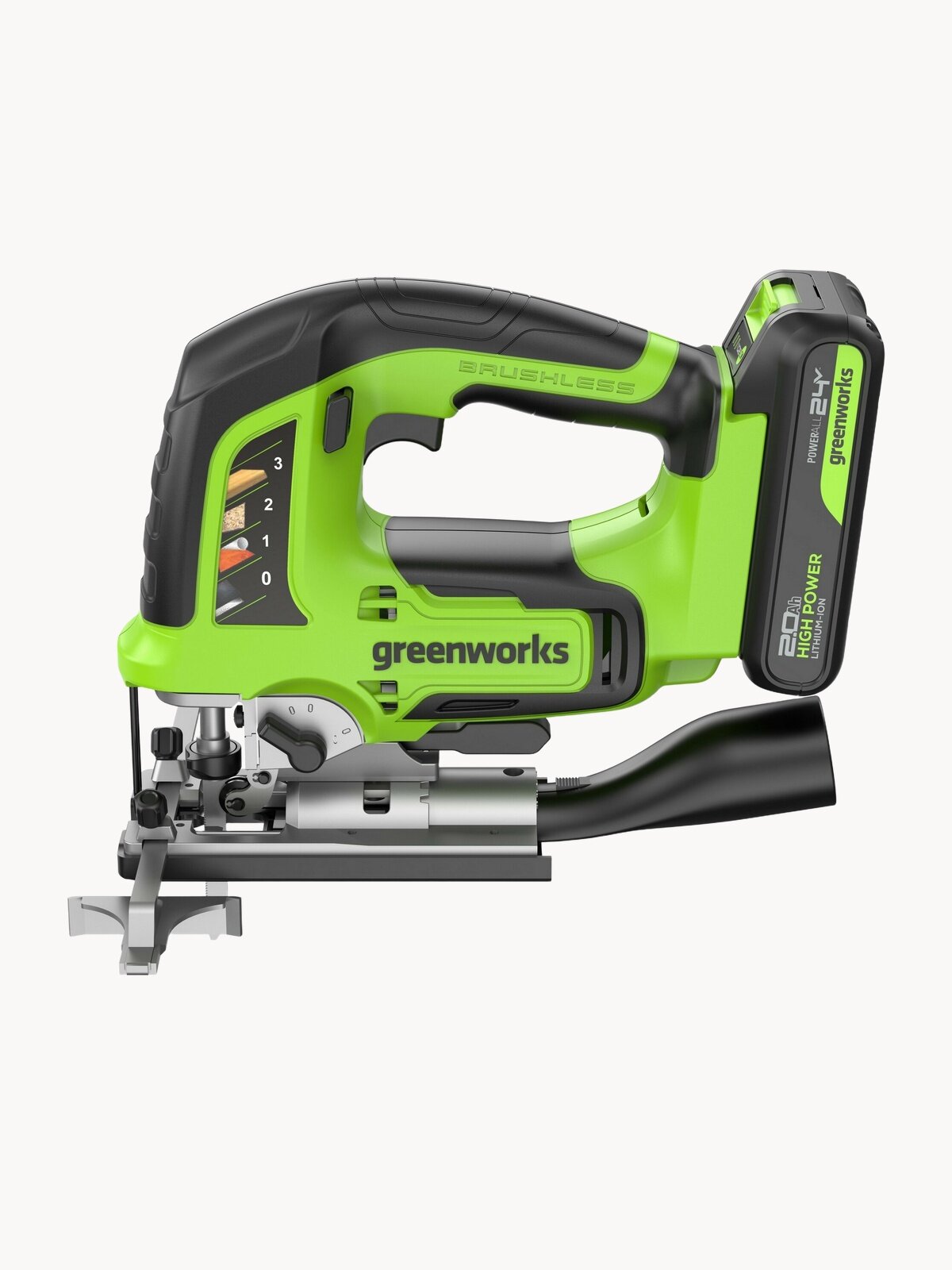 Лобзик аккумуляторный 24V, б/щет, LED, АКБ 2Ач и ЗУ