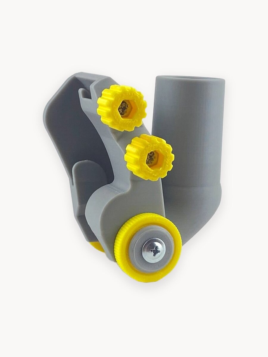 Пылеотвод усиленный с зажимами для болгарки 125, 115, 150. Пылеуловитель для УШМ. Насадка для сбора пыли.