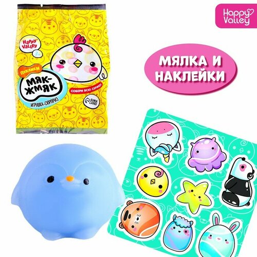 фото Игрушка-сюрприз «мяк-жмяк: цыплята» с наклейками, микс happy valley