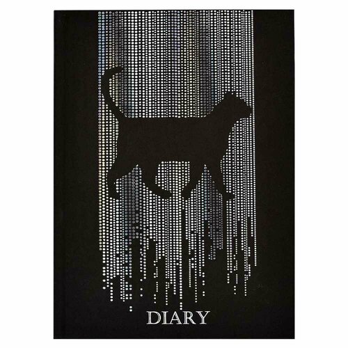 Ежедневник недатированный DIARY арт. 61466 черная кошка / ежедневник недатированный софт тач иссиня чёрный офсет неоново жёлтого цвета а5 132 210 192стр интегральный переплёт
