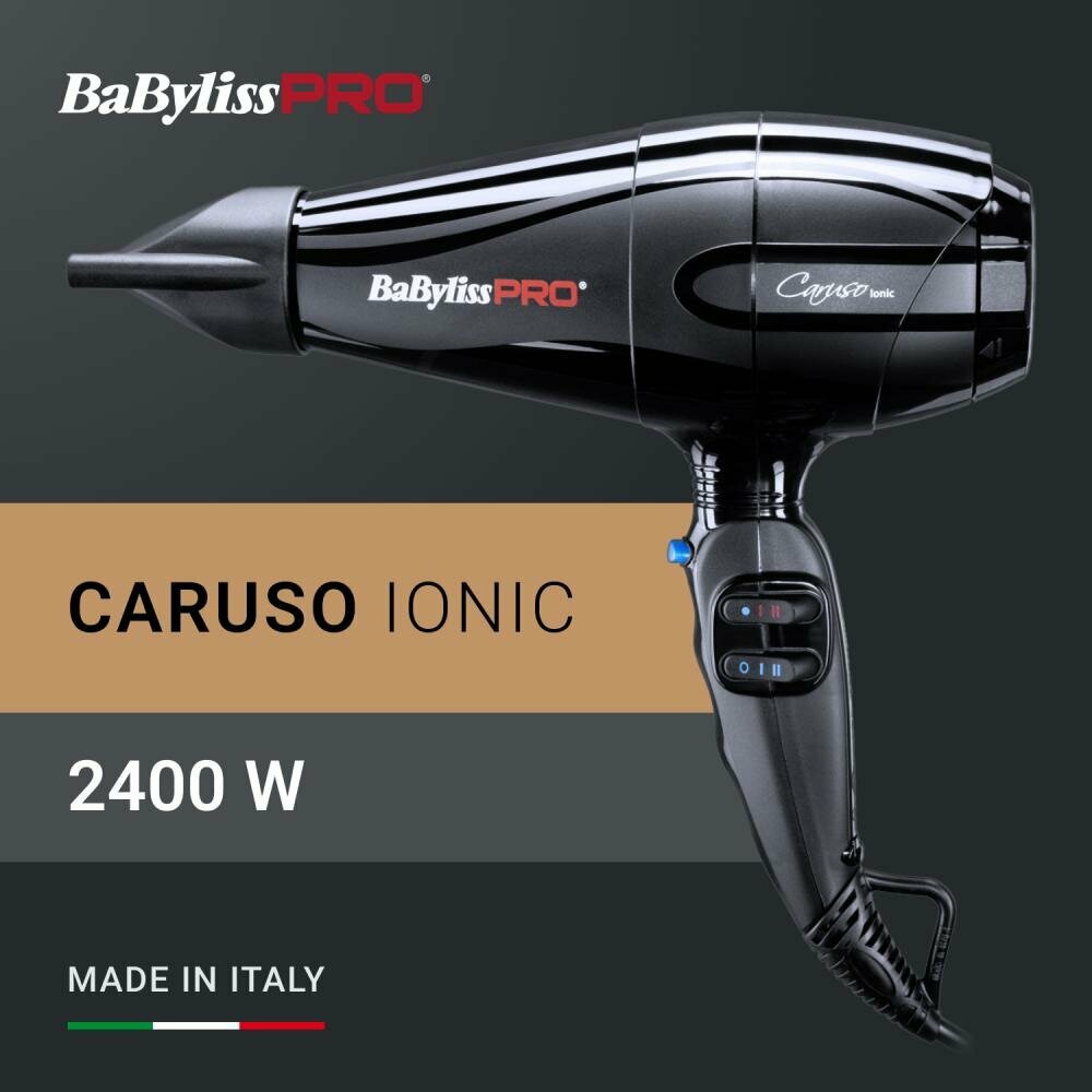 Профессиональный фен BaByliss Pro Caruso Ionic BAB6510IRE (Италия), 2400 Вт, c ионизацией