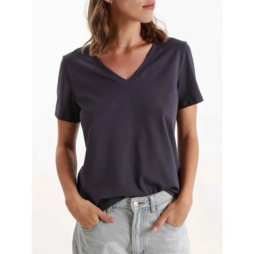 фото Футболка la-lama, размер xl, серый