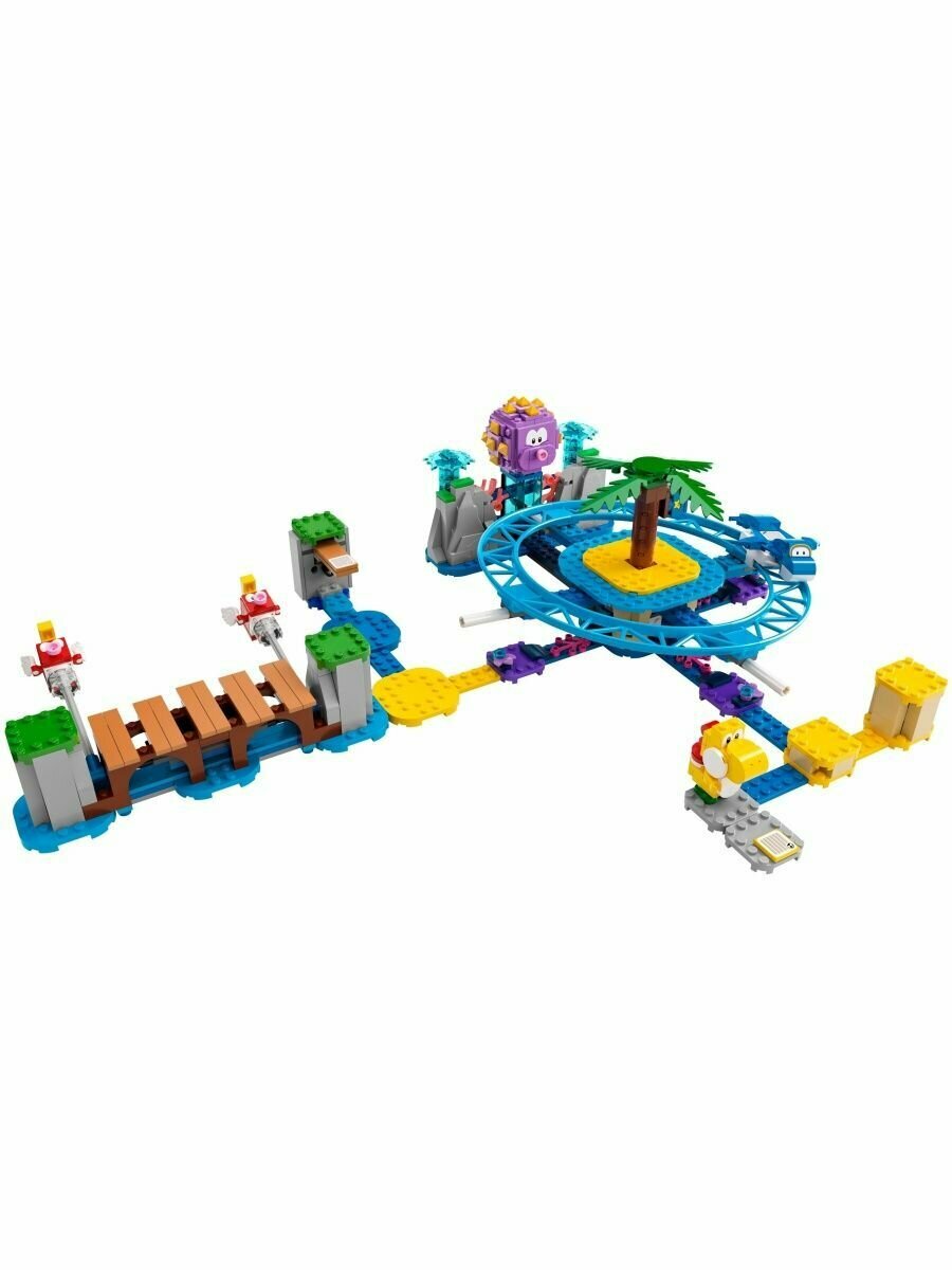 Конструктор пластиковый LEGO Super Mario Пляжное веселье огромного ежа 536 деталей
