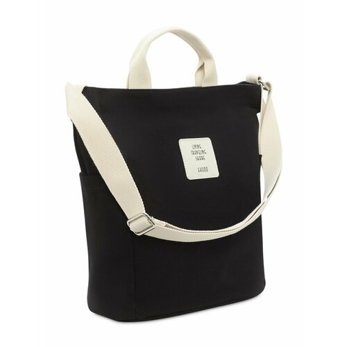 фото Сумка шоппер avgust accessories bagсx/black, фактура гладкая, черный