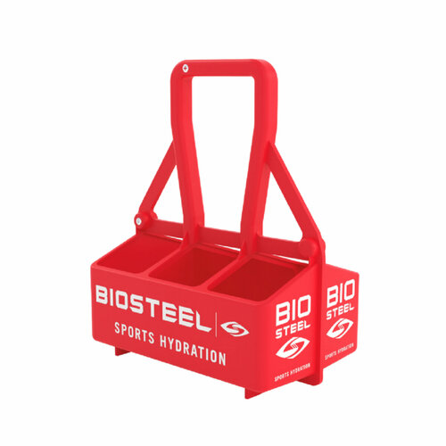 Переноска для бутылок BioSteel Team, пластик, 30х22х43 см, до 6 штук