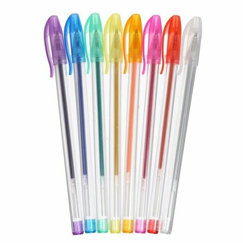 Набор гелевых ручек 8 цветов металлик 496₽