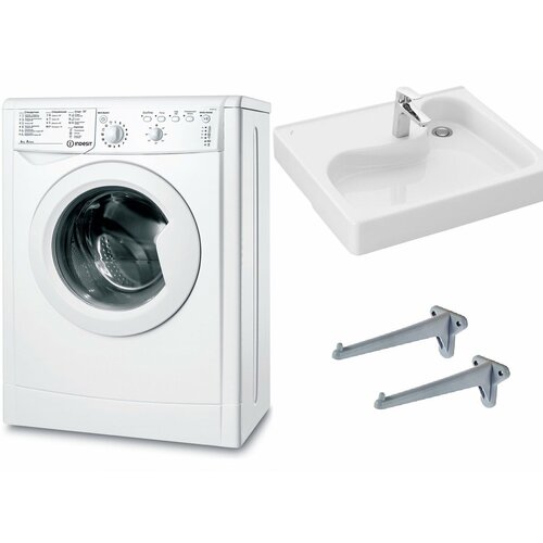 Стиральная машина под раковину Indesit IWUB 4105 и раковина Клио 50 3085000₽