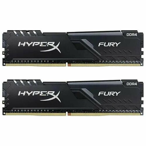 HyperX Оперативная память Fury Black DDR4 16Gb 2x8Gb 2666 Мгц DIMM 2x8 ГБ HX426C16FBK216 20000₽