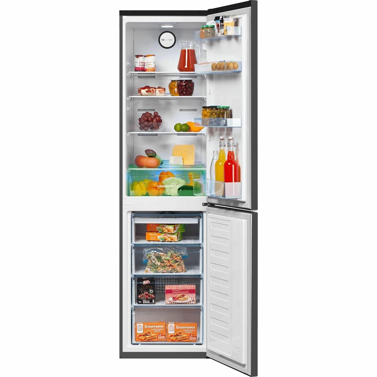 Двухкамерный холодильник Beko B3R0CNK332HG, серый, Full No Frost — фото 1