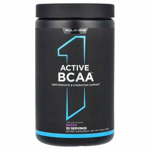 Rule One Proteins, Active Bcaa, со вкусом винограда, 390 г (13,76 унции)