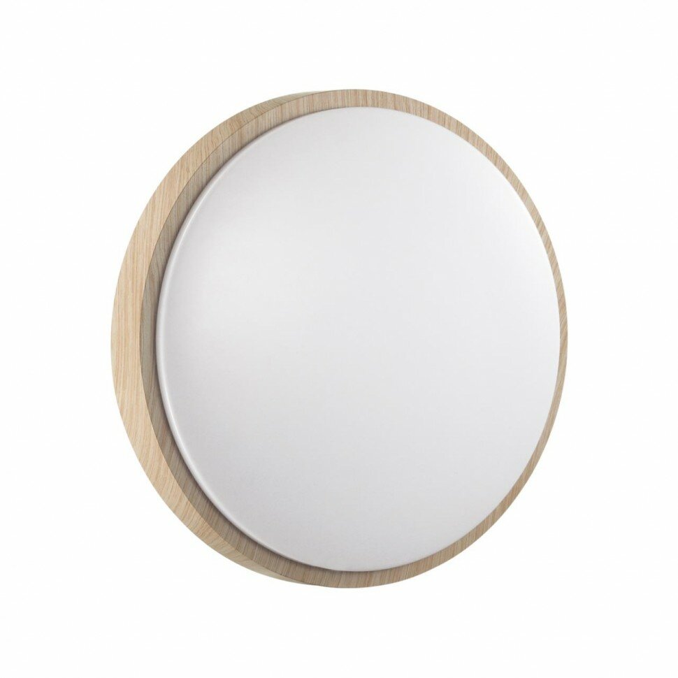 Сонекс 7607 AL PALE SN 118 Светильник пластик белый бежевый под дерево LED 18Вт 4000К D280 IP43 LOSTA