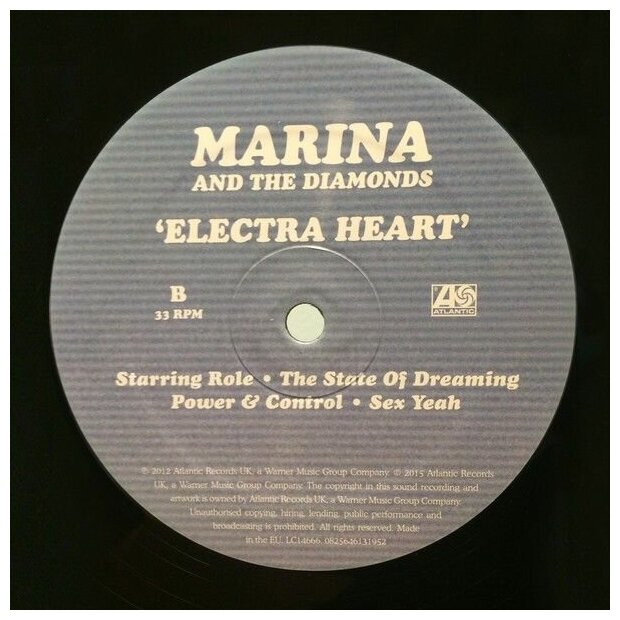 Marina And The Diamonds - Electra Heart Виниловая пластинка Warner Music - фото №7