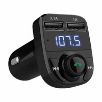Автомобильный Bluetooth 5, 0 FM-передатчик PD Type-C Dual USB 3.1A Красочный окружающий свет Громкая связь MP3-модулятор Плеер, 1pc