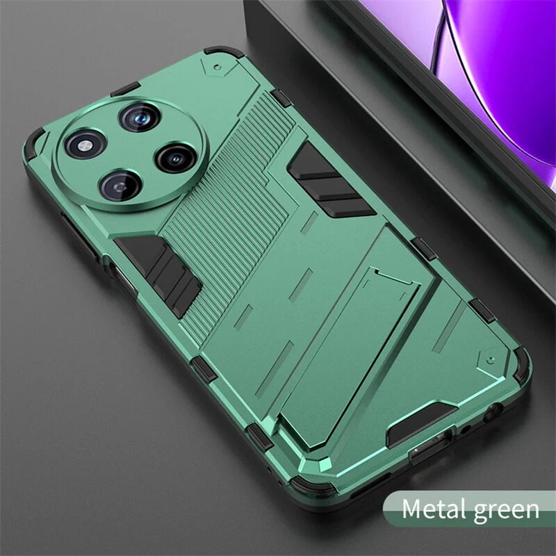 Для Realme 11 4G 2023, чехол с подставкой, бампером, противоударные чехлы для телефонов для Realmi 11 4G RMX3636, автомобильный магнитный держатель, задняя крышка, Green, For Realme 11 4G