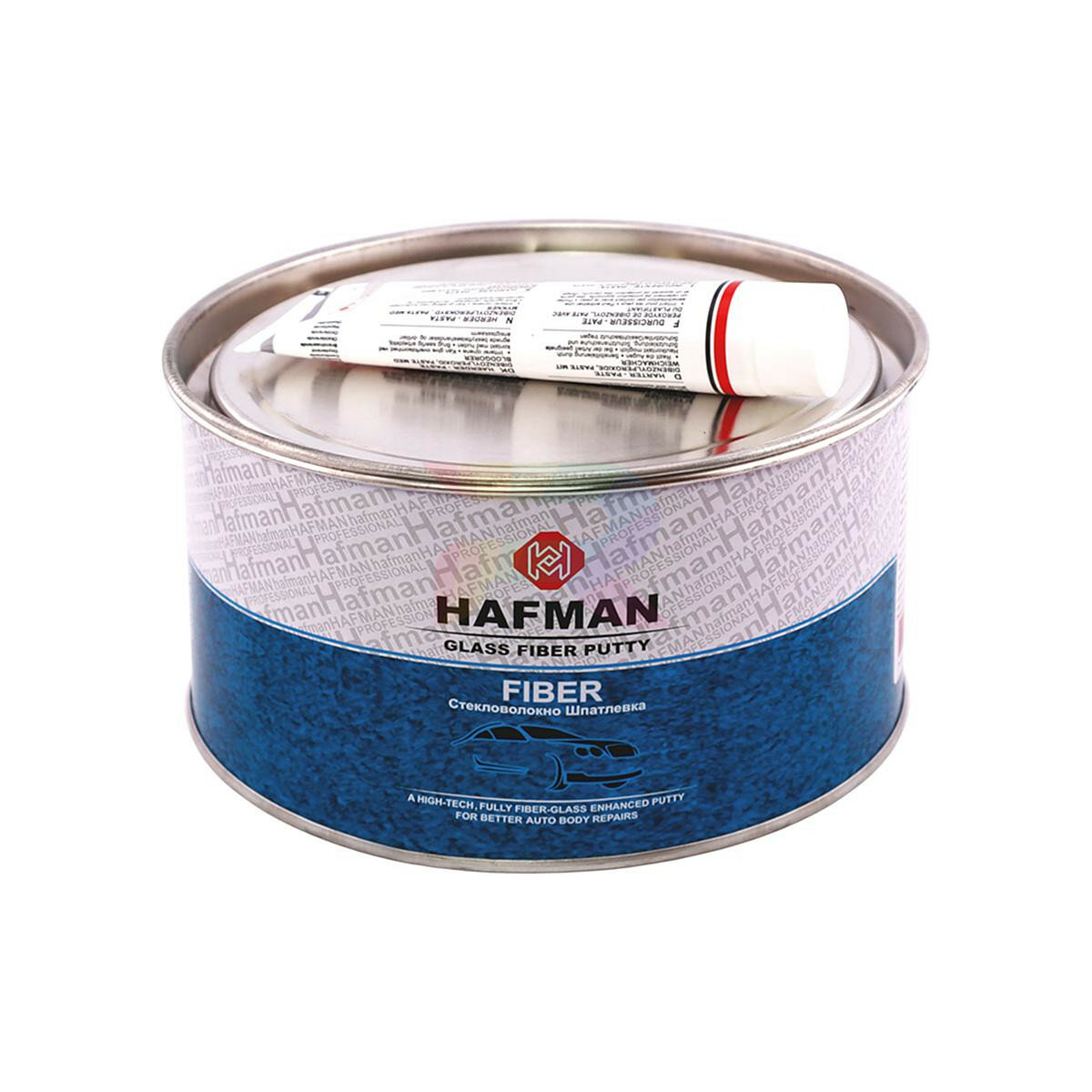 Шпатлевка автомобильная высокопрочная со стекловолокном Hafman Fiber 1,9 кг.
