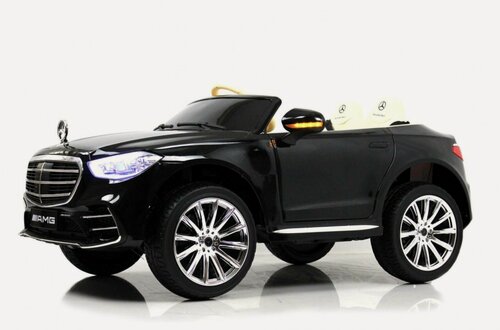 Изображение товара Детский электромобиль RiverToys М333БХ черный глянец (Лицензионная модель) с дистанционным управлением, полноприводный