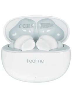 Наушники беспроводные Realme Buds T100, с шумоподавлением, белые — фото 1
