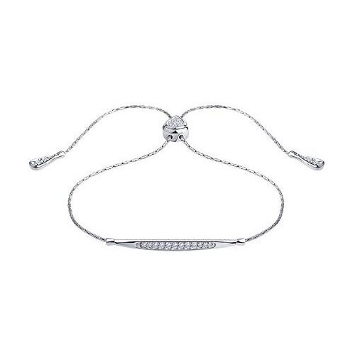 фото Sokolov браслет с 24 кристаллами swarovski из серебра 89050004, 18 см, 3.49 г