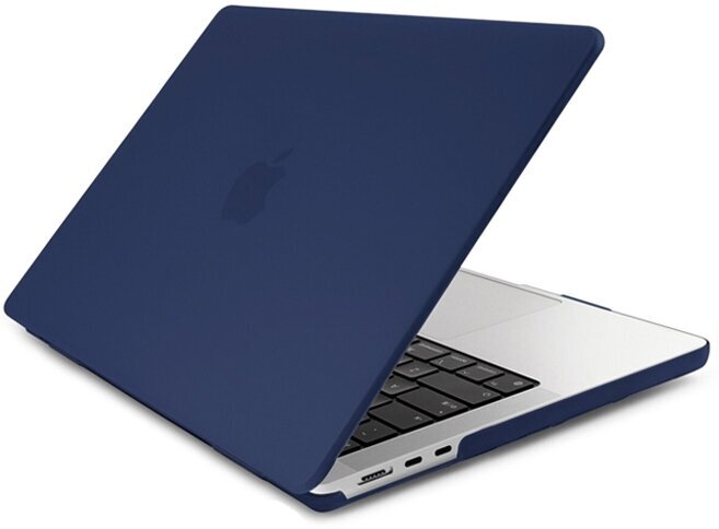 Чехол для MacBook Air 13.6 2022 2023 2024 M3 A3113 M2 A2681 Hard Shell Case темно-синий