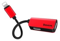 Разветвитель Baseus Lightning (m) - 2 x Lightning (f) L37 0.12 м черный