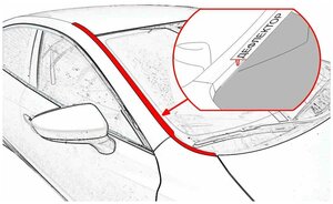 RENAULT MEGANE 2002-2006г. в. (II) - Дефлектор (водосток) лобового стекла Стрелка-2