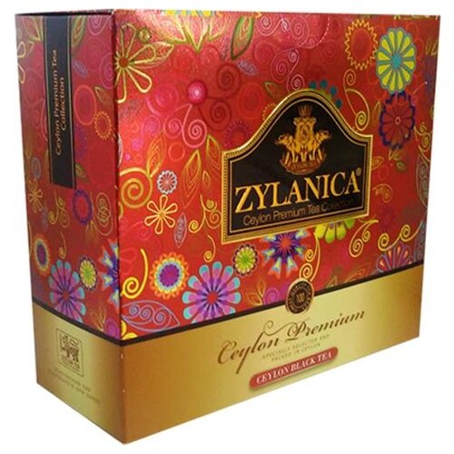 Чай черный Zylanica Ceylon Premium в пакетиках, 100 шт., 1 уп.