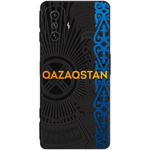 Силиконовый чехол Mcover для Xiaomi Poco F4 GT/K50 с рисунком Qazaqstan силиконовый чехол mcover для xiaomi poco f4 gt k50 с рисунком журавли