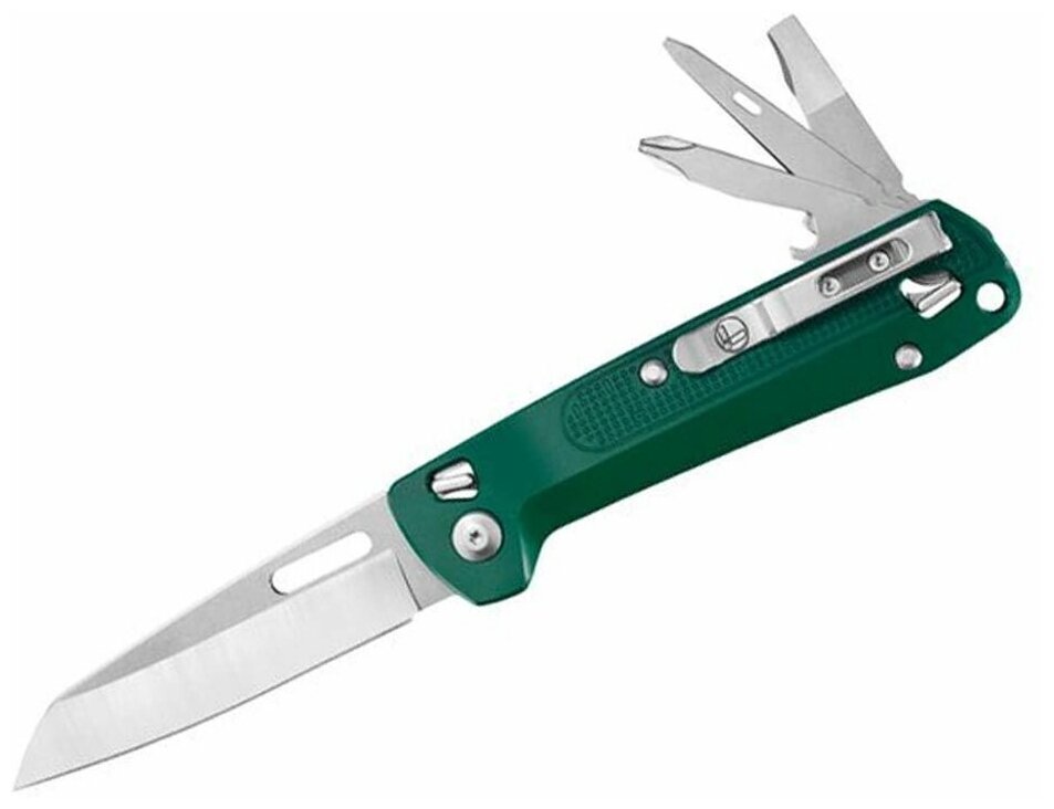 Мультитул-нож Leatherman Free K2 Evergreen Peg, 8 инструментов