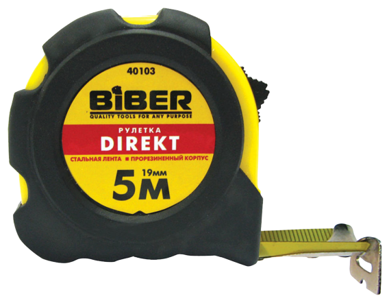 Рулетка Biber Direkt 40103 19 мм x 5 м