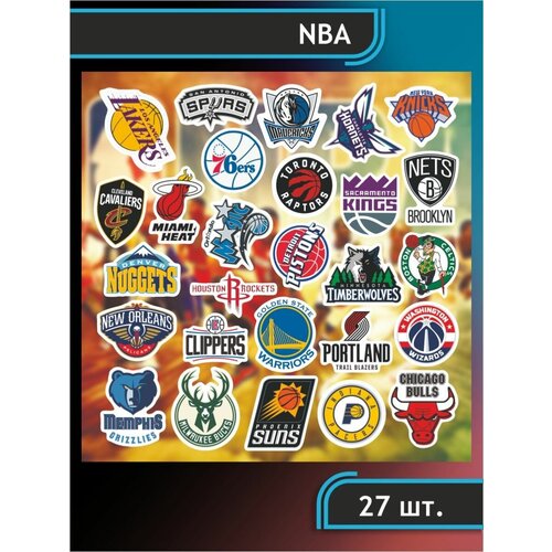 Наклейки стикеры на телефон НБА Клуб, Игра Лига, Эмблема NBA