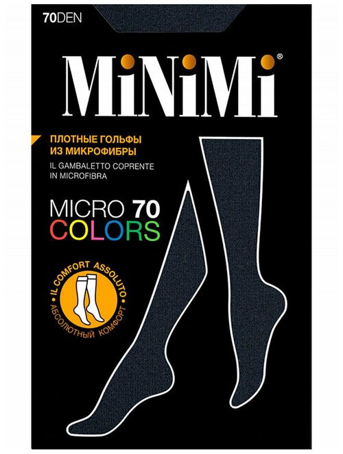 Гольфы MiNiMi, 70 den, размер 0, черный