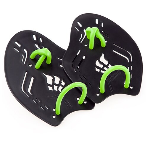 фото Лопатки для плавания mad wave trainer paddles extreme black/green l