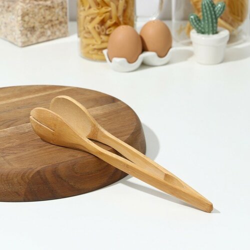 Щипцы кухонные Доляна Бамбуковый лес 26 см 506₽