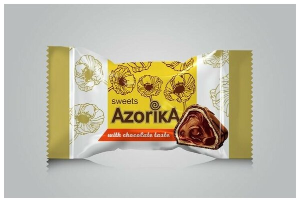 Конфеты шоколадные Azorika с шоколадным вкусом, ТМ Лаконд, 0,5кг.